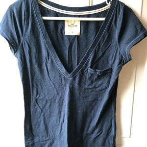 Women’s V neck stretch t shirt hollister